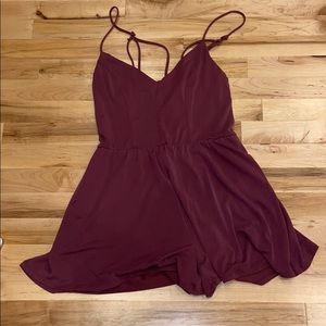 Maroon socialite romper